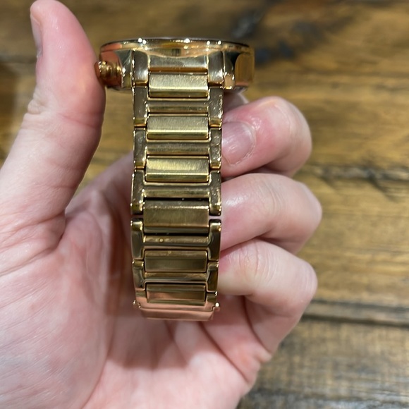 Michael Kors Chronograph Blue Dial Rose Gold-Tone Womens Watch MK5911 - Picture 4 of 5